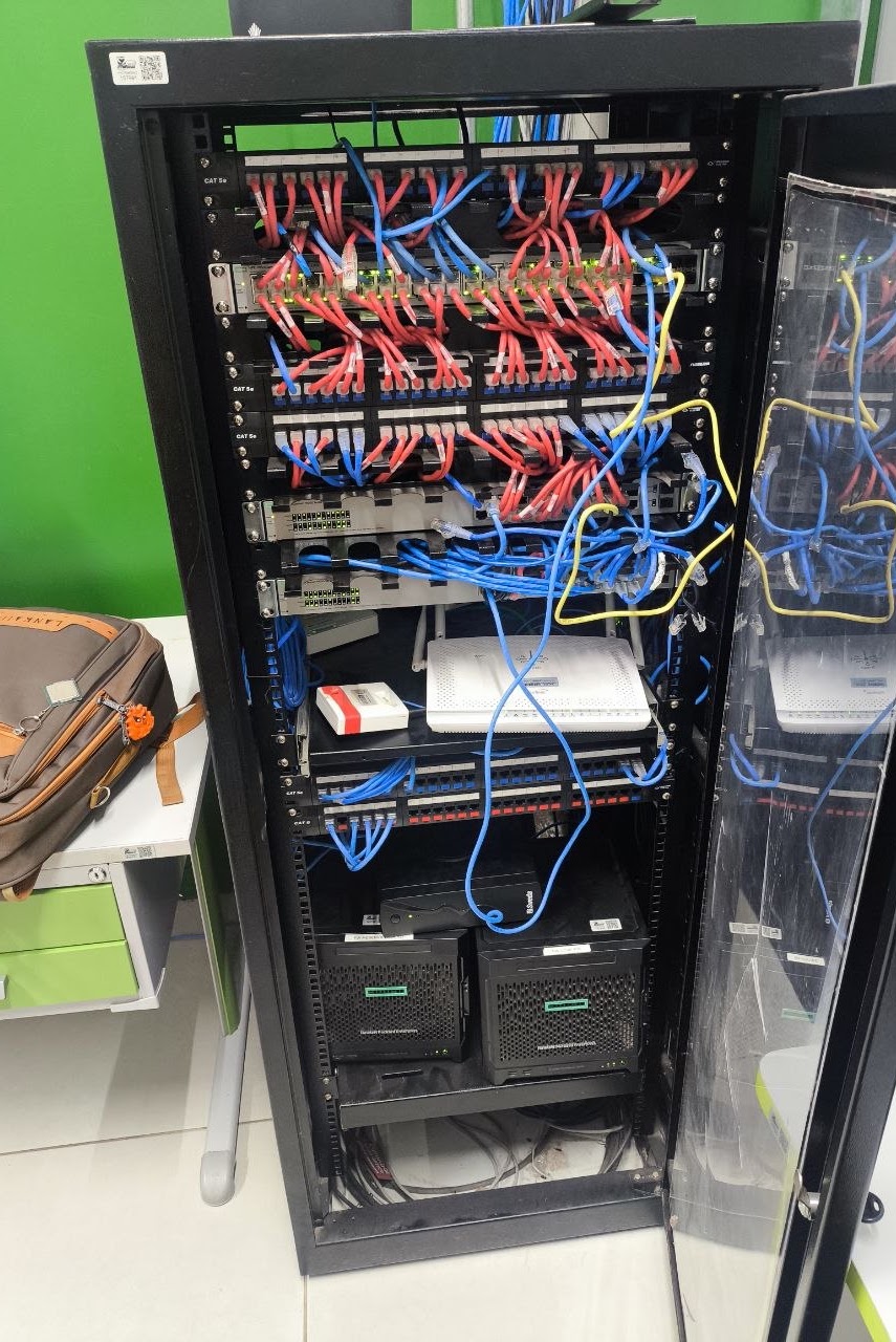 Antes - Rack organizado — Projeto 01